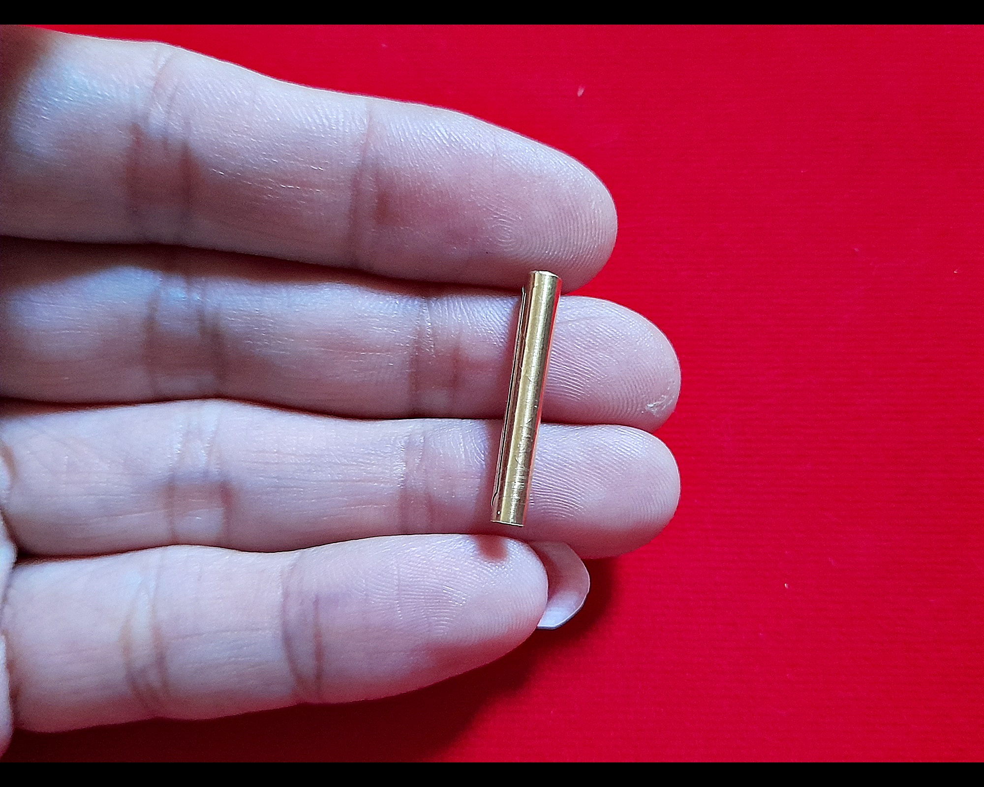 ตะกรุด สาริกา เนื้อทองเหลือง ปี2559 #รับประกันแท้ #ปลุกเสกแล้ว - หลวงปู่รอด วัดบางน้ำวน