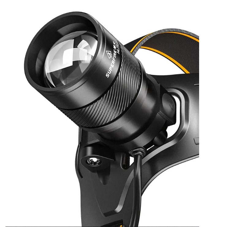 ไฟฉายคาดหัว Superfire รุ่น HL71 แสงขาว 5โหมด มี sensor มือโบก เปิด-ปิด พร้อมสายชาร์จ USB Type-C และแบตเตอรี่ชาร์จ 2ก้อน (ชุดละ)