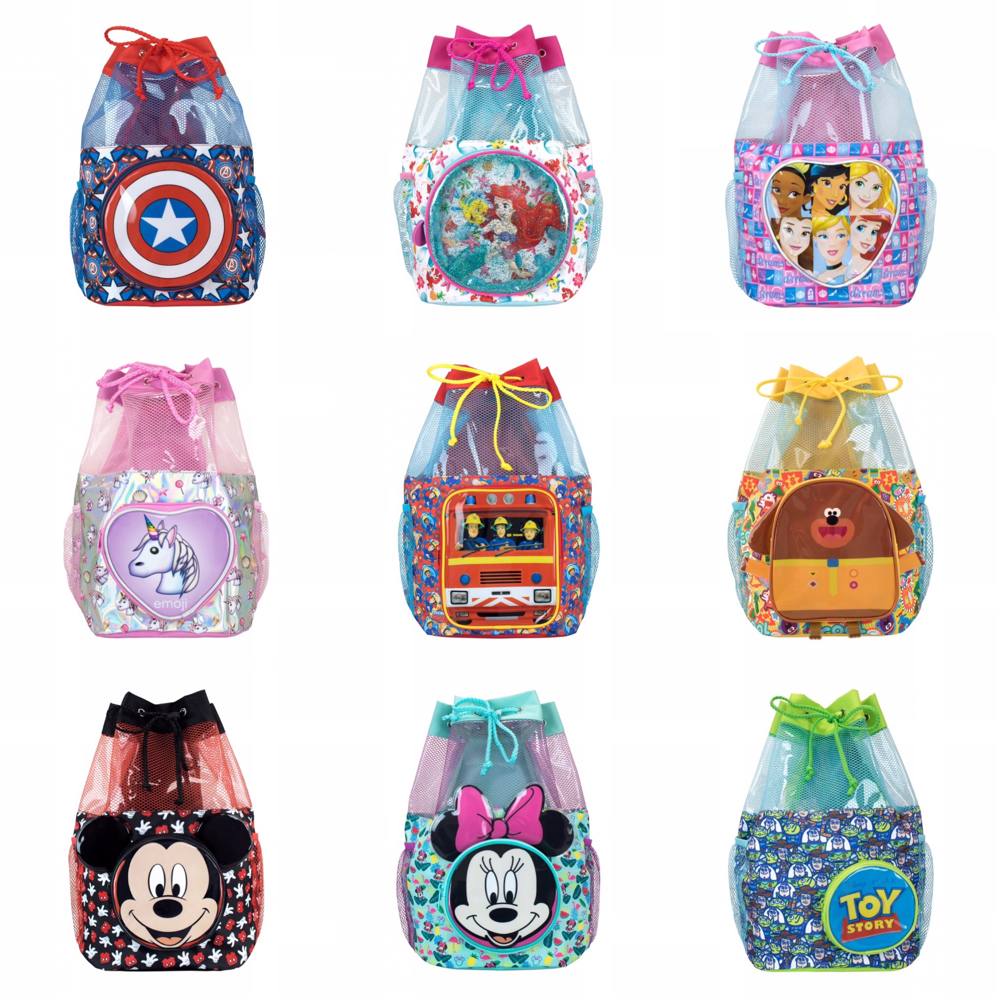 กระเป๋าสะพายเป้กันน้ำ Character UK Disney Princess Swim Bags for Kids (2021)