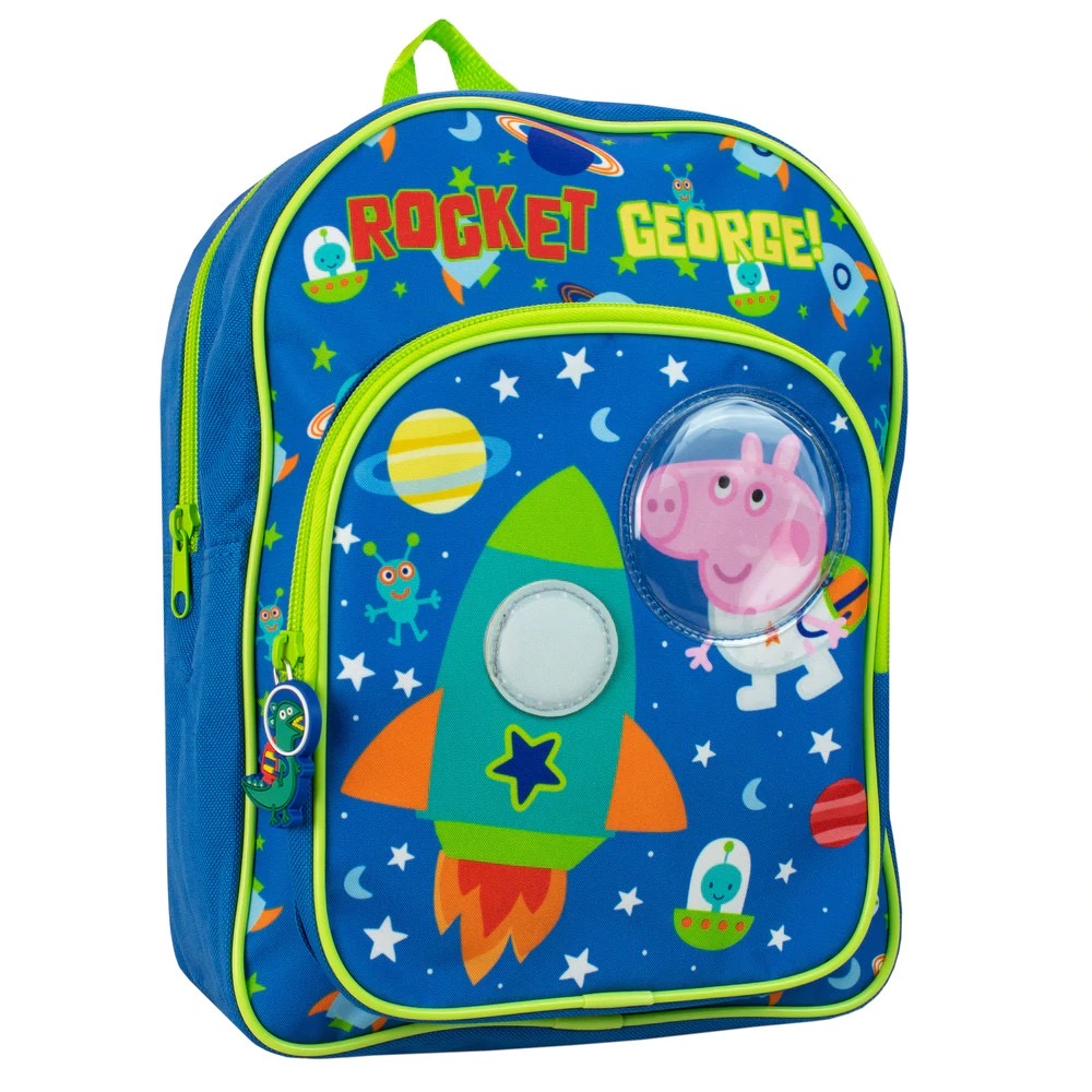กระเป๋าเป้สะพายหลังสำหรับเด็ก Character UK Space George Pig Backpack