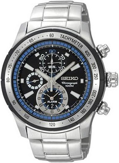 Seiko Men's Watches Criteria Alarm Chronograph SNAC85P1
