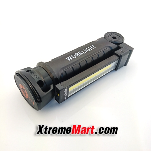 ไฟฉายโคมพับได้ COB Work Lights พร้อมแม่เหล็กและที่แขวน สำหรับซ่อมรถ ตั้งแคมป์ Fodable Repairing Lights