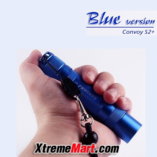 ไฟฉาย Convoy S2+ Blue XML2 U2-1A 7135 x 8 แสงขาว 3/5 โหมด 1000 LM Flashlight (สีฟ้า)