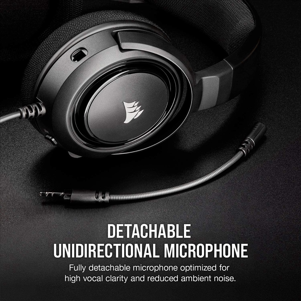 Corsair HS45-7.1 Virtual Surround Sound Gaming Headset CARBON : CA-9011220-AP