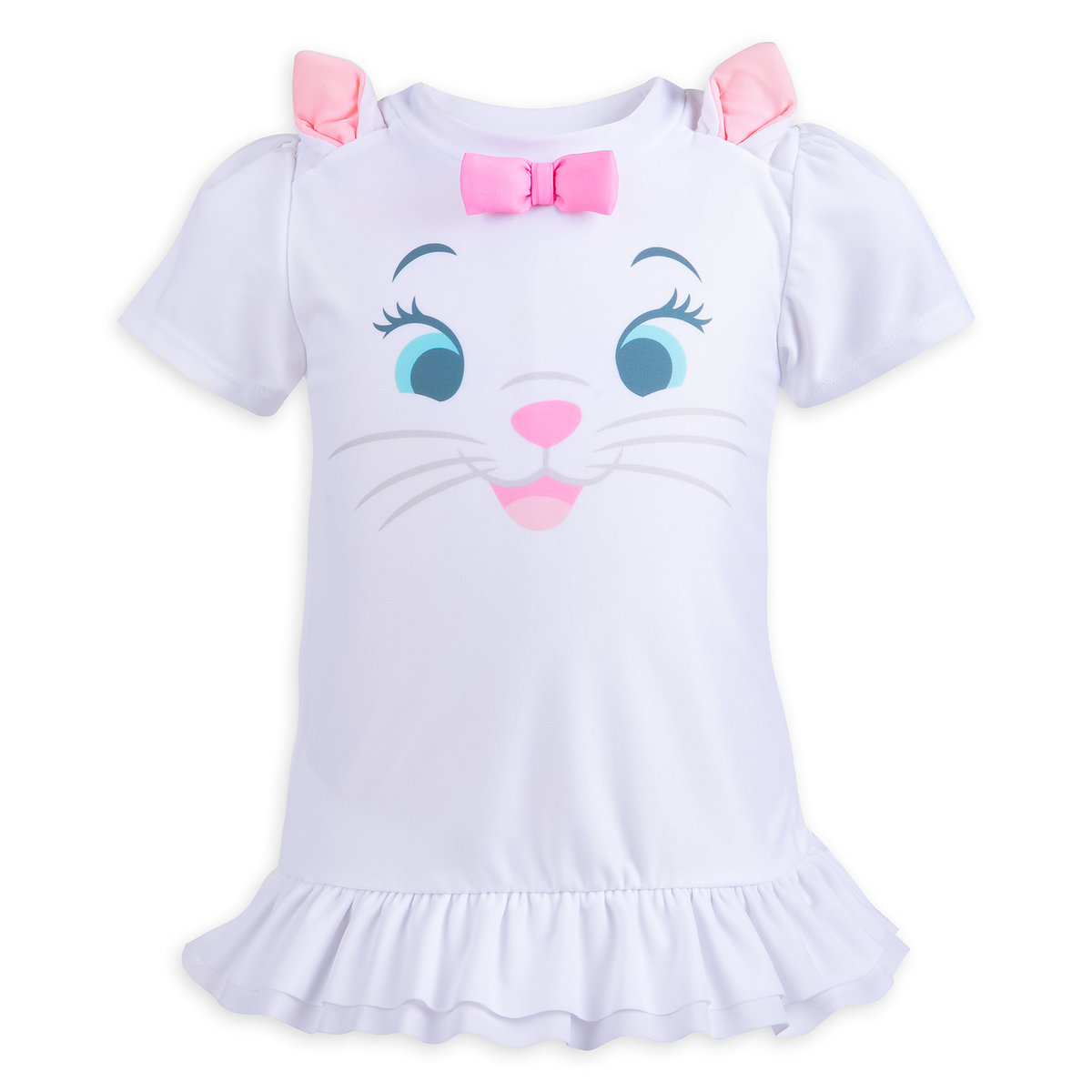 ชุดว่ายน้ำสำหรับเด็ก Disney Rash Guard and Swim Shorts Set for Girls (Marie)