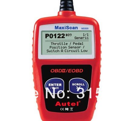 ต่อกับรถไม่ได้รับคืน maxiscan MS309 เครื่องสแกนอ่าน-ลบโค้ดobd2