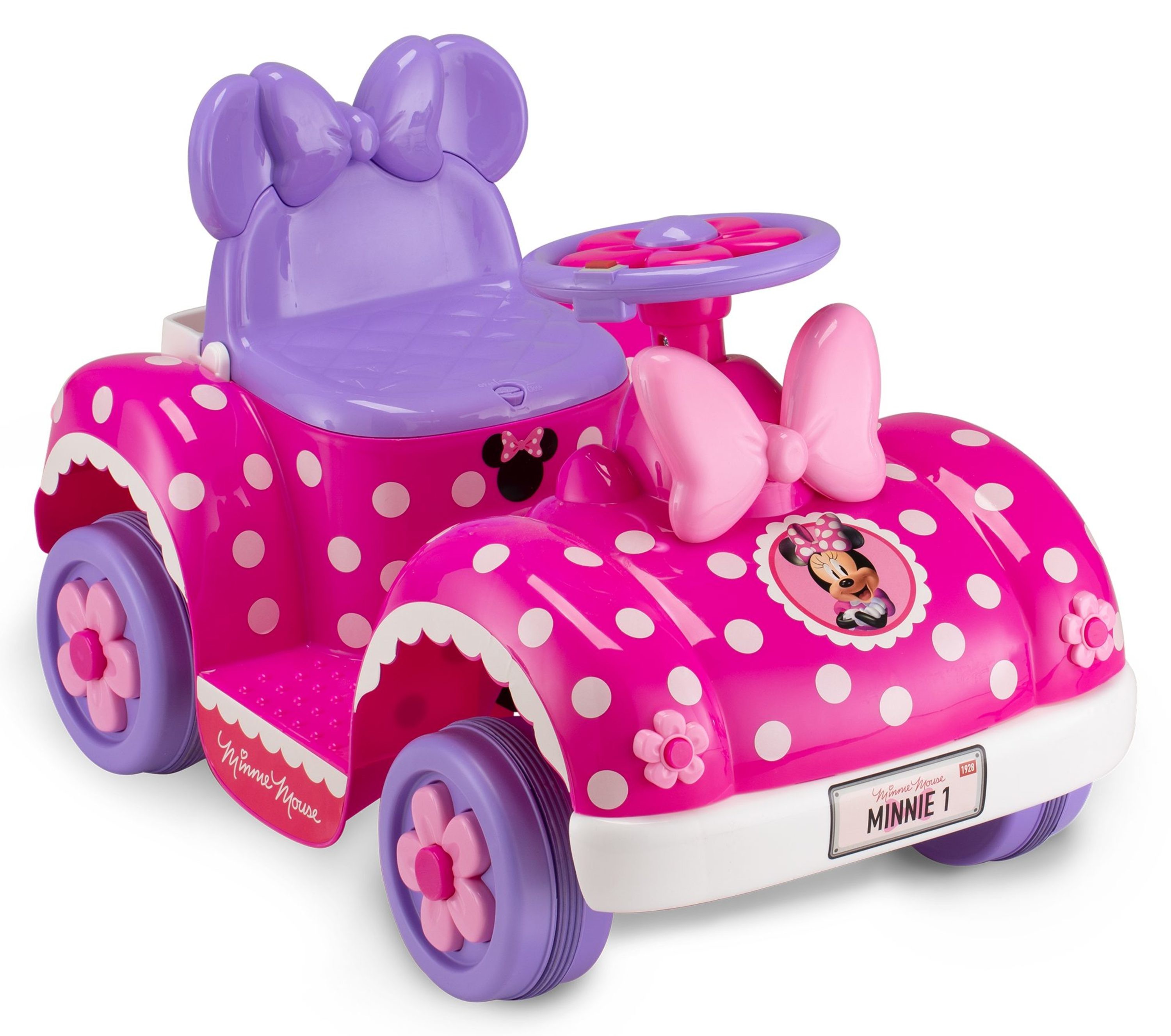 รถแบตเตอรี่สำหรับเด็กเล็ก Kid Trax Disney Minnie Mouse Toddler Car 6V Battery-Powered Ride-On