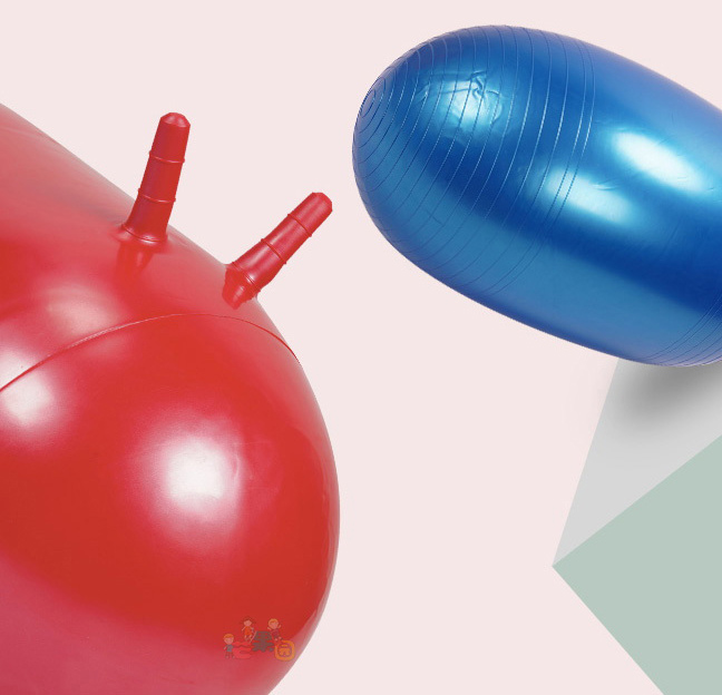 ทรงถั่ว ลูกบอลกายภาพบำบัด ฝึกการทรงตัว Peanut Ball with Pump