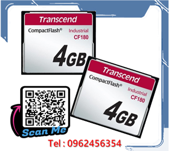 TransCend, Compact Flash Card, CF Card,4Gb,CF180,CF180,CF180i,Industrial Grade,Industrial Temp