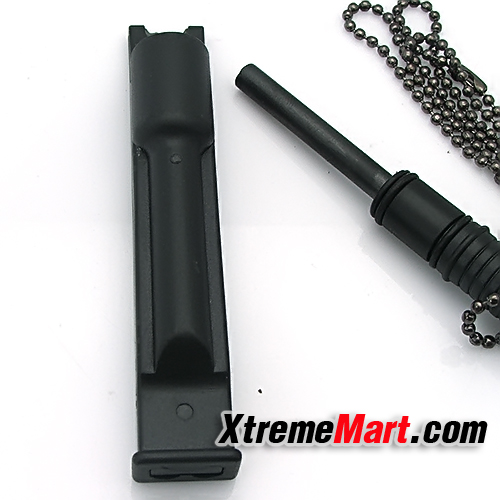 แท่งจุดไฟฉุกเฉินแบบพกพามีเข็มทิศและนกหวีด