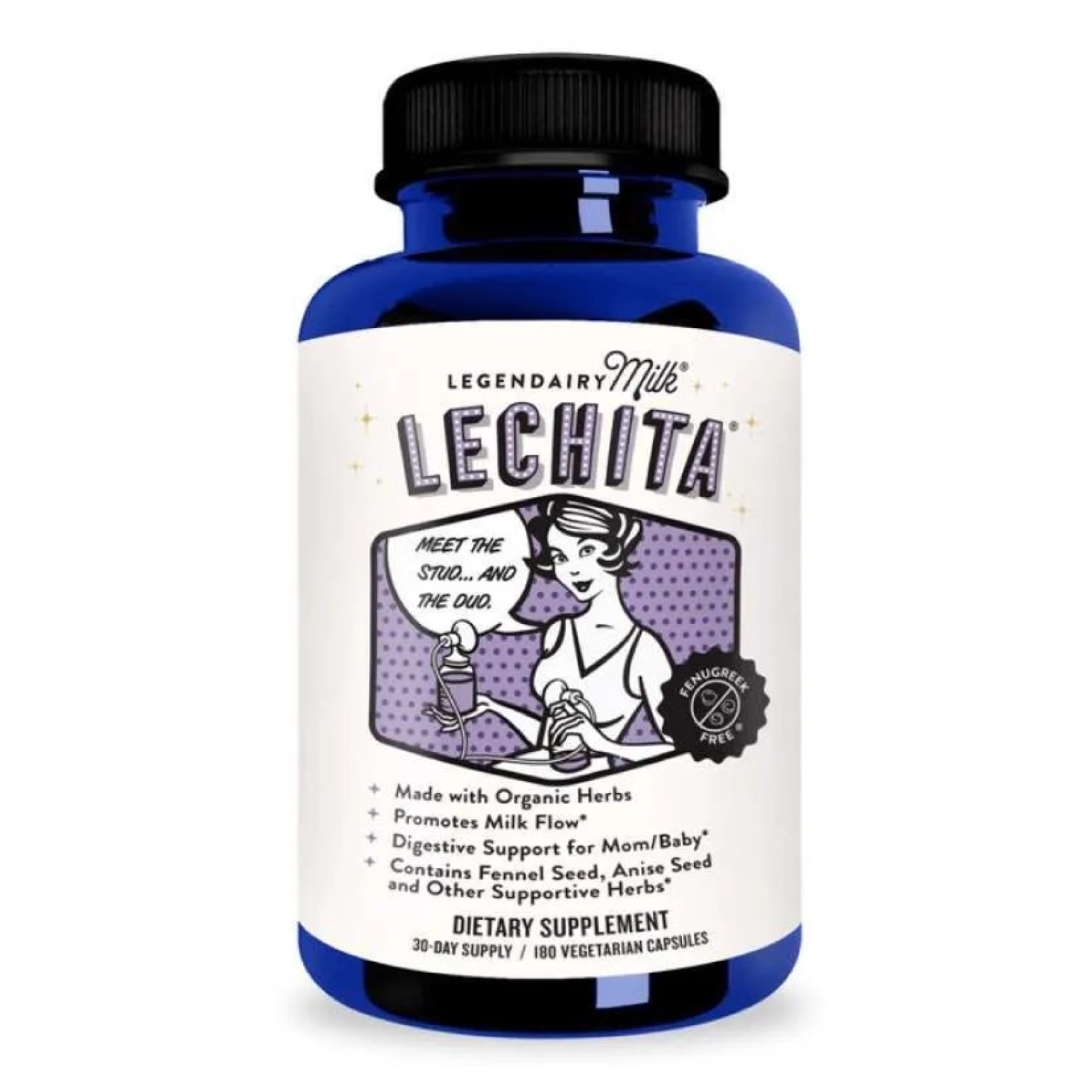 วิตามินกระตุ้นการหลั่งน้ำนม Legendairy Milk Lechita (180 Capsules)