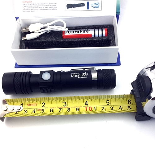 ชุดเซตไฟฉายซูม UltraFire รุ่น 518 Cree XML-T6 Led Zoom Flashlight