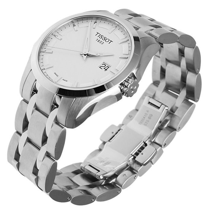 Tissot Men's Couturier T035.410.11.031.00 Silver Stainless-Steel Swiss Quartz Watch
