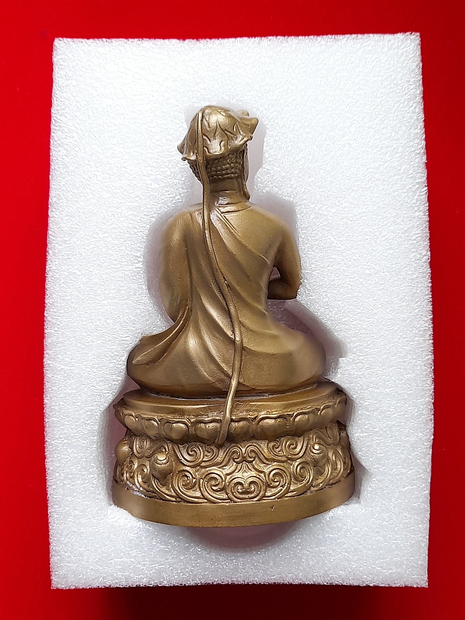 รูปหล่อ พระอุปคุต มหาลาภเรียกทรัพย์ ชนะอุปสรรค (หลวงพ่อบอกว่า#ให้เอาไปตั้งที่บ้านลาภจะได้เข้า) เนื้อทองเหลือง ปี2564 (ขนาด หน้าตัก 3นิ้ว ฐาน3นิ้วครึ่ง สูง5นิ้วครึ่ง) #ปลุกเสกแล้วรับประกันแท้ - หลวงพ่อบ๊ะ วัดโพธิ์ลังกา