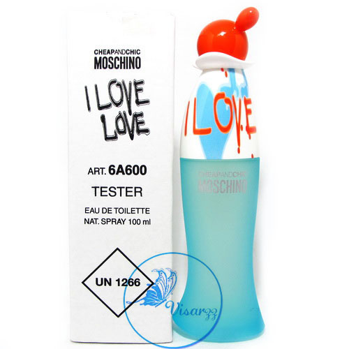 (กล่อง Tester ลด 60%) Moschino Cheap and Chic I Love Love EDT 100 mL น้ำหอมที่มีกลิ่นหอมของดอกไม้ เปรียบดั่งดอกไม้ที่กำลังบานอยู่เต็มท้องทุ่ง