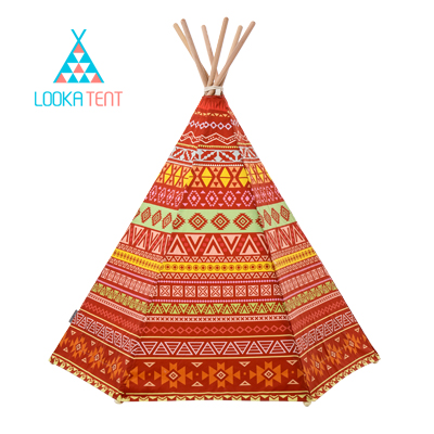 บ้านจำลองทรงเต๊นท์อินเดียนแดงสำหรับเด็ก LOOKA Tent (American Indian)