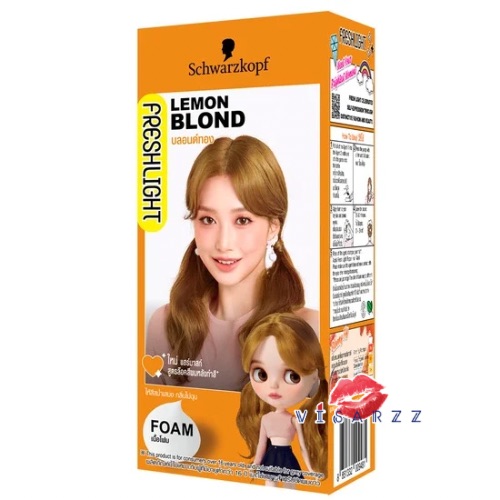 ( Lemon Blond ) Schwarzkopf Freshlight Form Color สีบลอนด์ทอง สวารอฟสกี้ ยาย้อมสีผม ยาเปลี่ยนสีผม สีบลอนด์ทอง