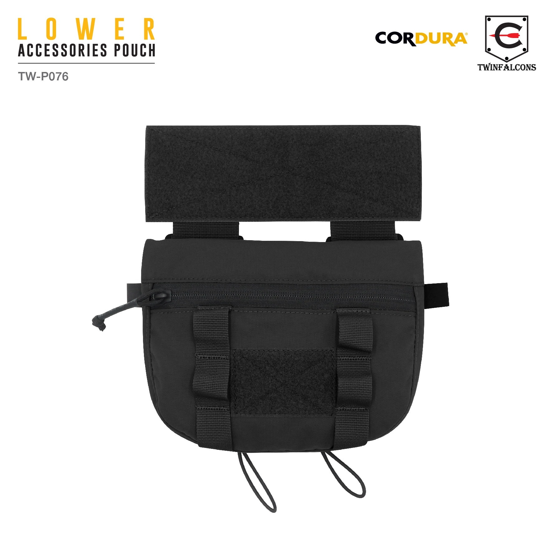 🇹🇭⫸ กระเป๋าเสริมติดเวส Lower Accessories Pouch ( Twinfalcons ) [ TW-P076 ]