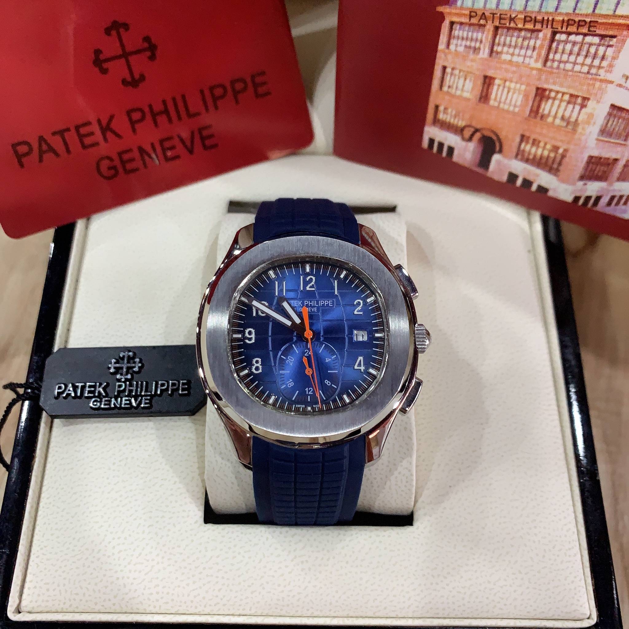 นาฬิกา Patek Philippe Aquanaut Mirror Swiss หน้าปัดน้ำเงิน