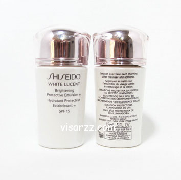 (Tester) Shiseido White Lucent Brightening Protective Emulsion w SPF15 15mL ไวท์เทนนิ่งบำรุงกลางวัน เพื่อผิวกระจ่างใสป้องกัน UV
