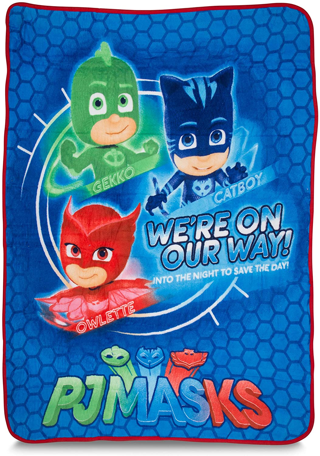 ผ้าห่มนุ่ม PJ Masks Blue Throw Blanket ขนาด 46 x 60 นิ้ว จากอเมริกา