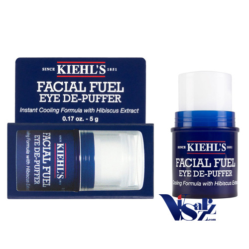 (ลดพิเศษมากกว่า 35%) Kiehl's Facial Fuel Eye De-Puffer 5g ผลิตภัณฑ์ลดอาการบวมของดวงตาแบบแท่ง เนื้อเบา ให้ความเย็นสดชื่นกับผิวหนังบริเวณรอบดวงตาที่เหนื่อยล้า มีส่วนผสมของคาเฟอีนและพืชแถบอาร์กติกที่ให้ความสดชื่นเพื่อลดการบวมและช่วยคืนความมีชีวิตชีวาและ
