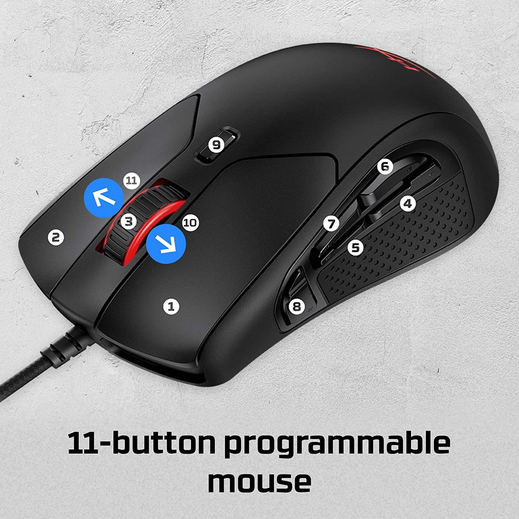 HyperX Pulsefire Raid 11ปุ่ม Gaming Mouse