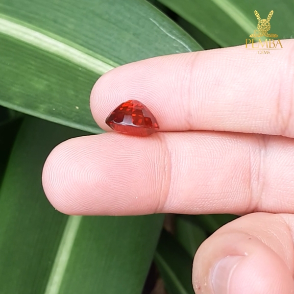 ขายพลอยสเปสซาไทต์ การ์เนต สีส้ม ไซส์โต 8.99 ct เลขกะรัตสวยเป็นมงคล หายากสุดๆ