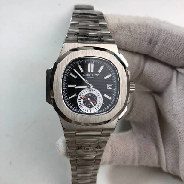 นาฬิกา Patek Philippe รุ่น Men Nautilus 5980 Stainless With Grey Dial หน้าดำ