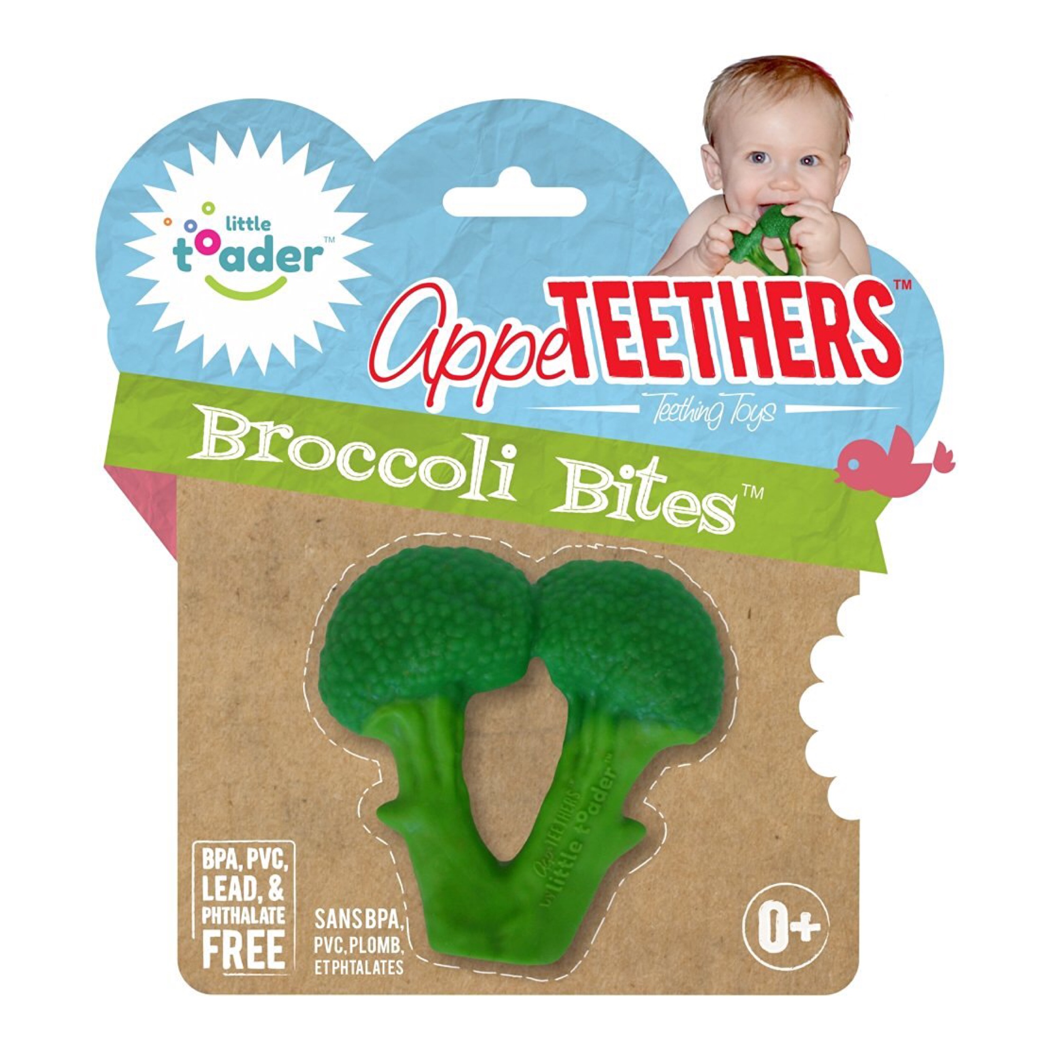 ยางกัดรูปทรงสุดฮา Little Toader Appe Teethers Teething Toys (Broccoli Bites)