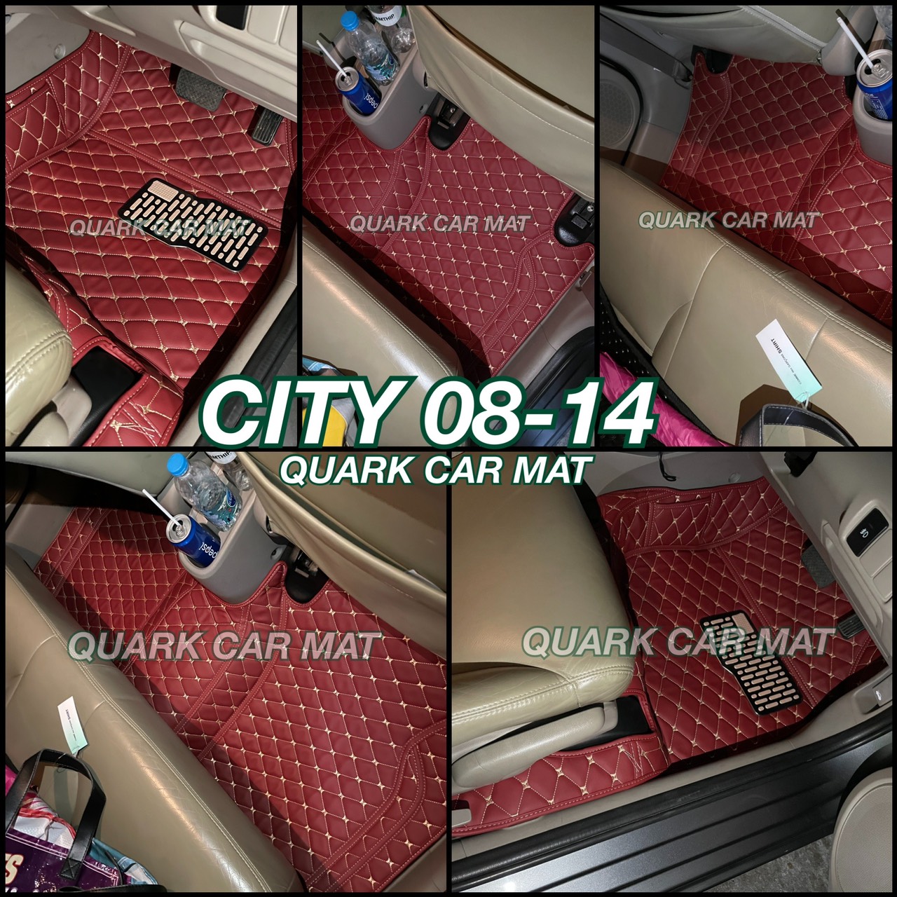 พรม6D CITY รุ่นหนา แท้ ตรงรุ่น เข้ารูป พรมรถยนต์ ฟรีแถม3อย่าง