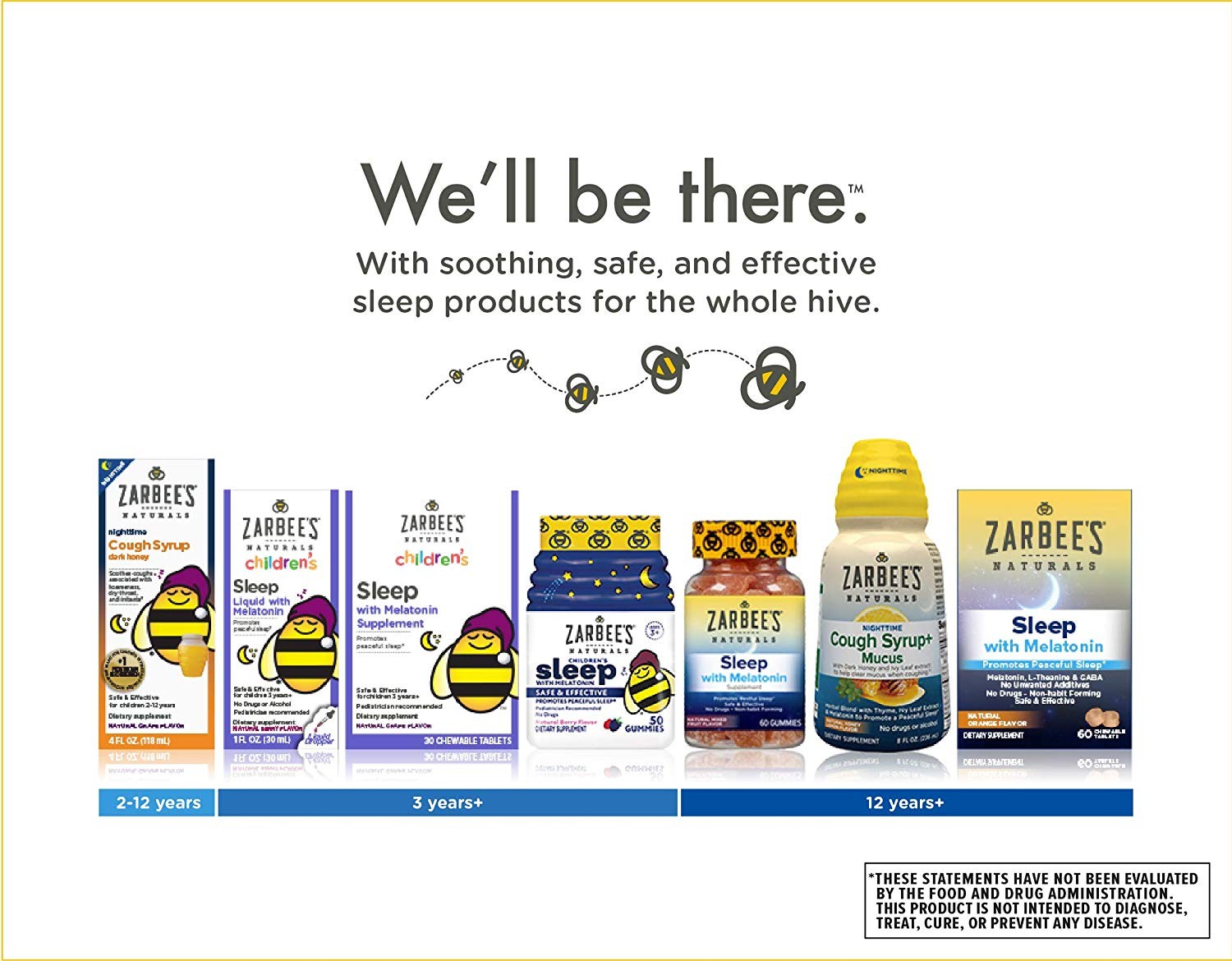 วิตามินเสริมการนอนหลับสำหรับเด็ก Zarbee's Naturals Children's Sleep with Melatonin Supplement (30 Chewable Tablets)