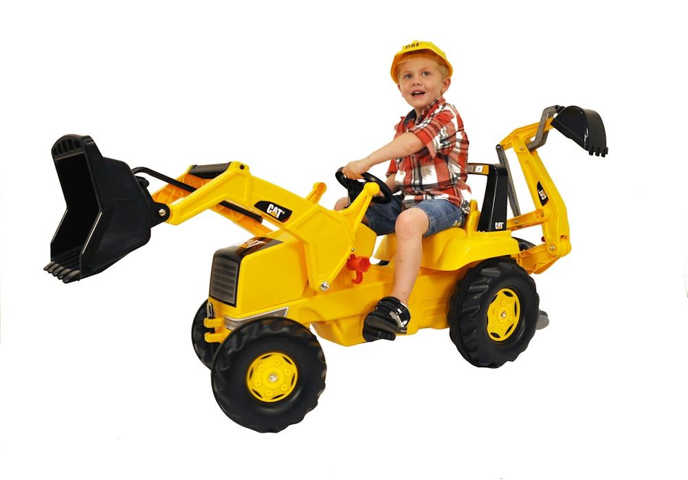 รถตักดินแบบขาถีบสำหรับเด็ก Rolly CAT Construction Pedal Tractor