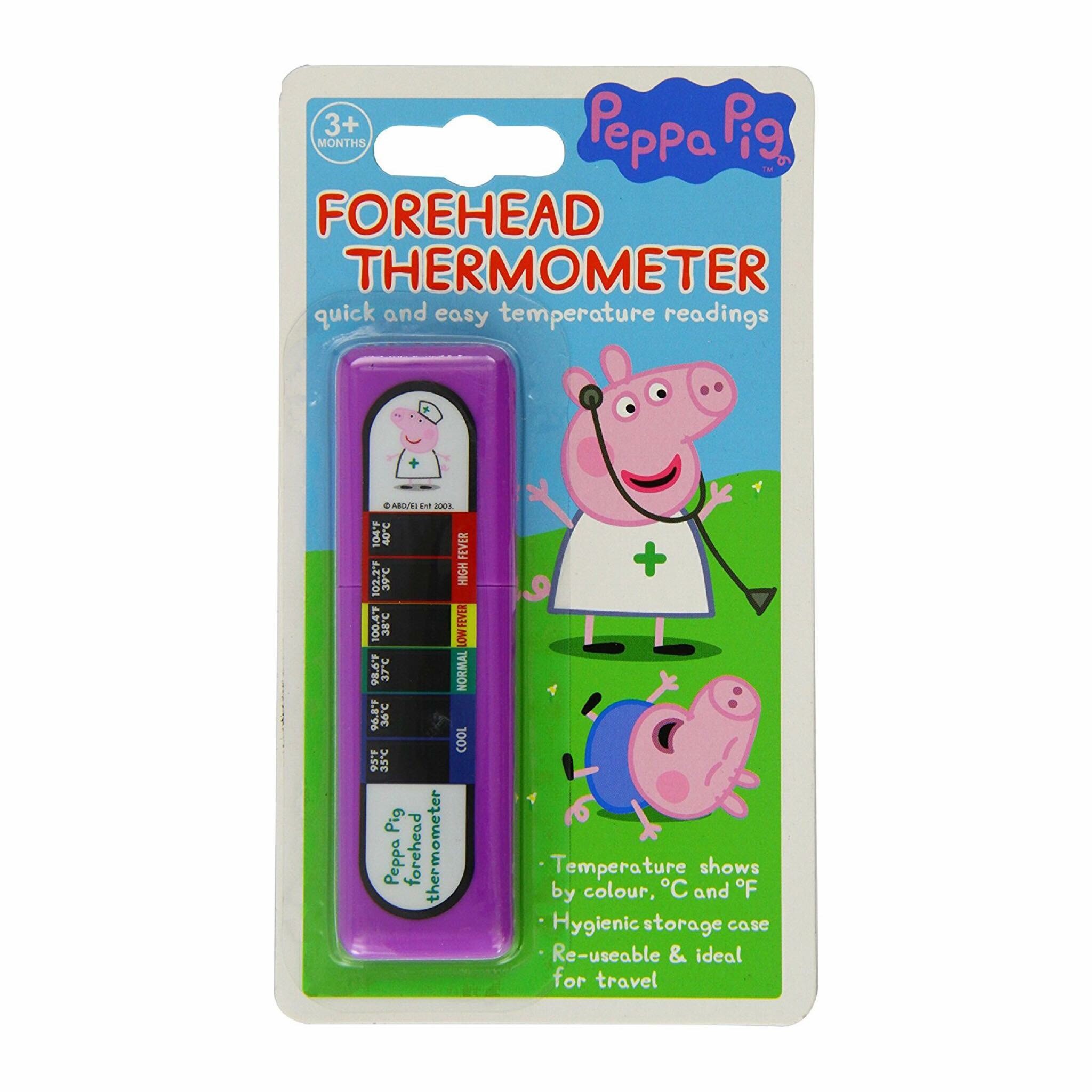 แผ่นปรอทวัดอุณหภูมิทางหน้าผาก Jellyworks Peppa Pig Forehead Thermometer