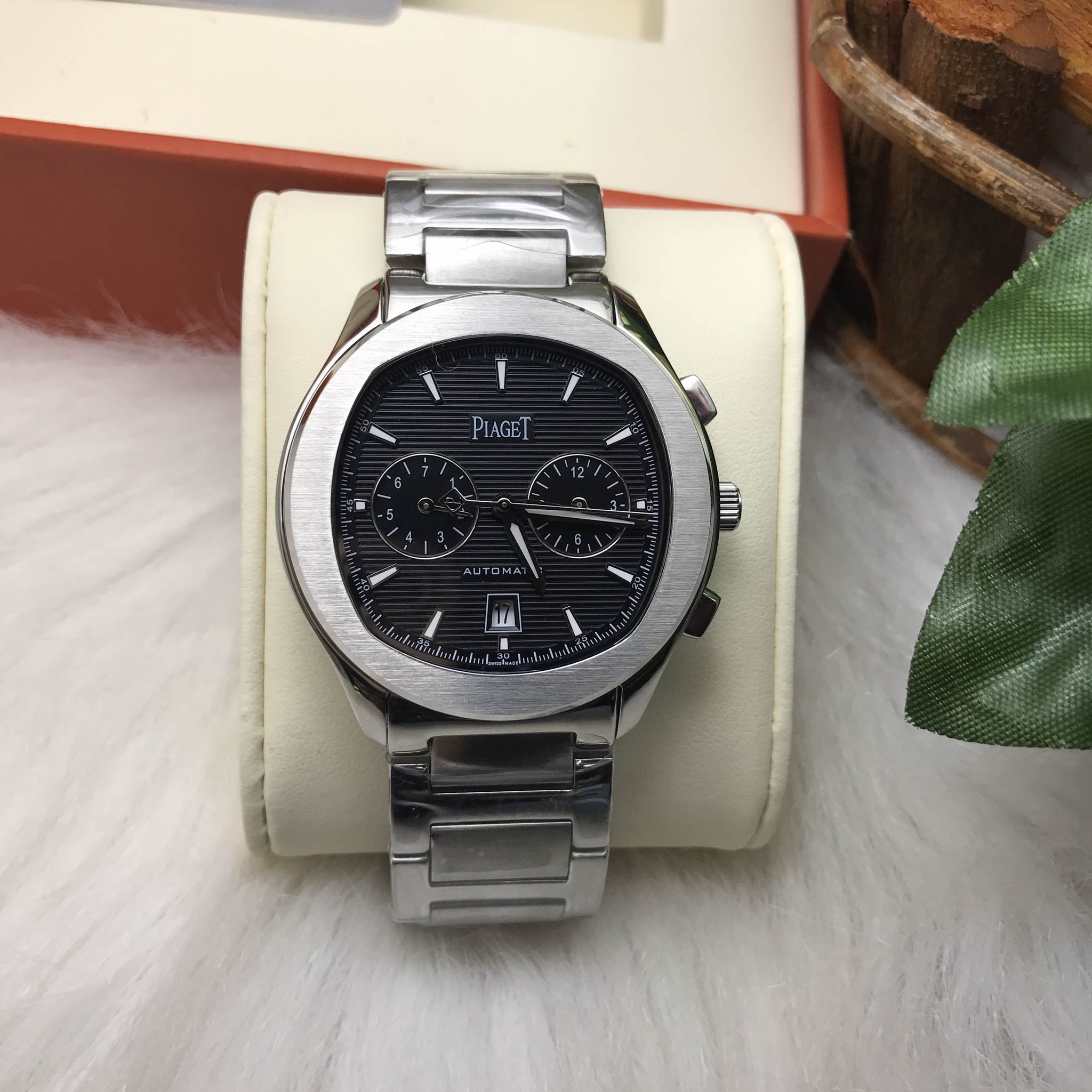 นาฬิกา Piaget PoLo S Chronograph 42 mm.หน้าดำ Mirror Swiss