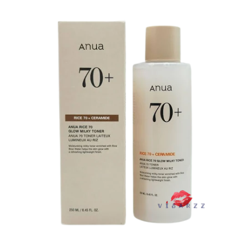 (Exp.06/27) Anua Rice 70+ Ceramide Glow Milky Toner 250mL โทนเนอร์น้ำนมที่อุดมด้วยน้ำรำข้าวและเซราไมด์