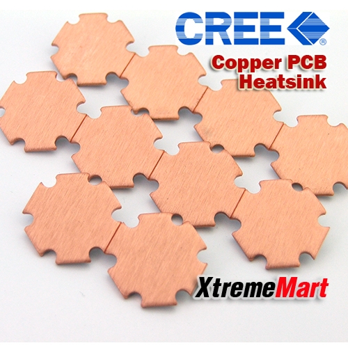 หลอด LED CREE XM-L2 U3 10W แสงขาว (6000-7000K) ฮีทซิ้งค์ทองแดง 20มม.