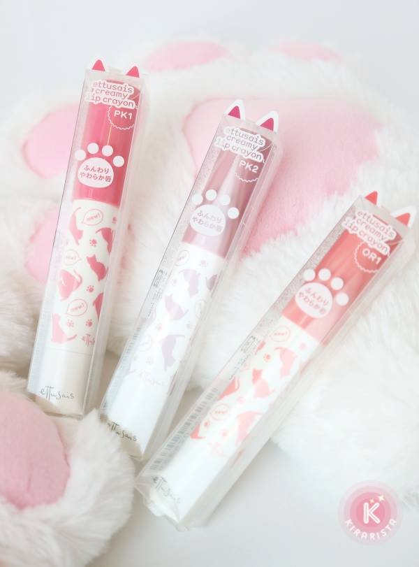 (Limited Edition) Ettusais Creamy Lip Crayon Cat Collection #PK1 ลิปเครยอนตัวขายดีต่อเนื่องยาวนาน สีปากได้ตรงตามสีบนแท่งเลย มี Rosehip Oil ช่วยบำรุงให้ความชุ่มชื้นด้วยค่ะ