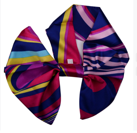 ผ้าพันคอ,ผ้าผูกคอ,โบว์ติดเสื้อ,Bow Tile AO6807033 สีภาพ