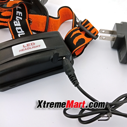 ชุดเชตไฟฉายคาดหัวซูม 2 หลอดคู่ ปรับองศาได้ แสงขาว+แสงเหลือง รุ่น ZJ-33-38000W Cree Q5 Dual Light Source Zoom Headlamp