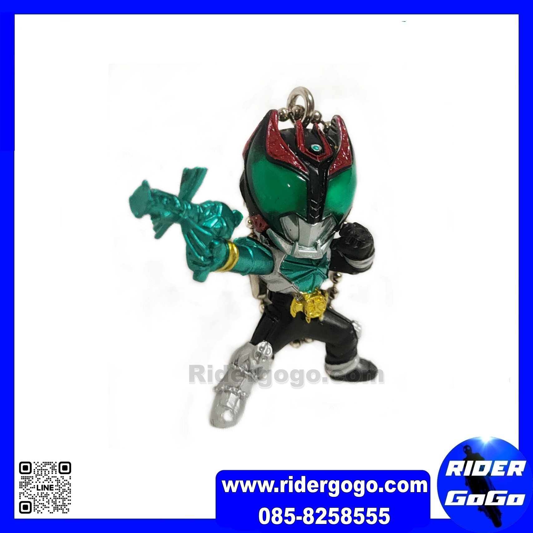 พวงกุญแจ มาสไรเดอร์ คิบะ คาเมนไรเดอร์ ไอ้มดแดง Masked Kamen Rider Kiva Keychain