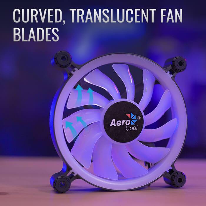 FAN Case AeroCool Spectro 12 FRGB 120mm ไฟนิ่ง #พัดลมติดเคส