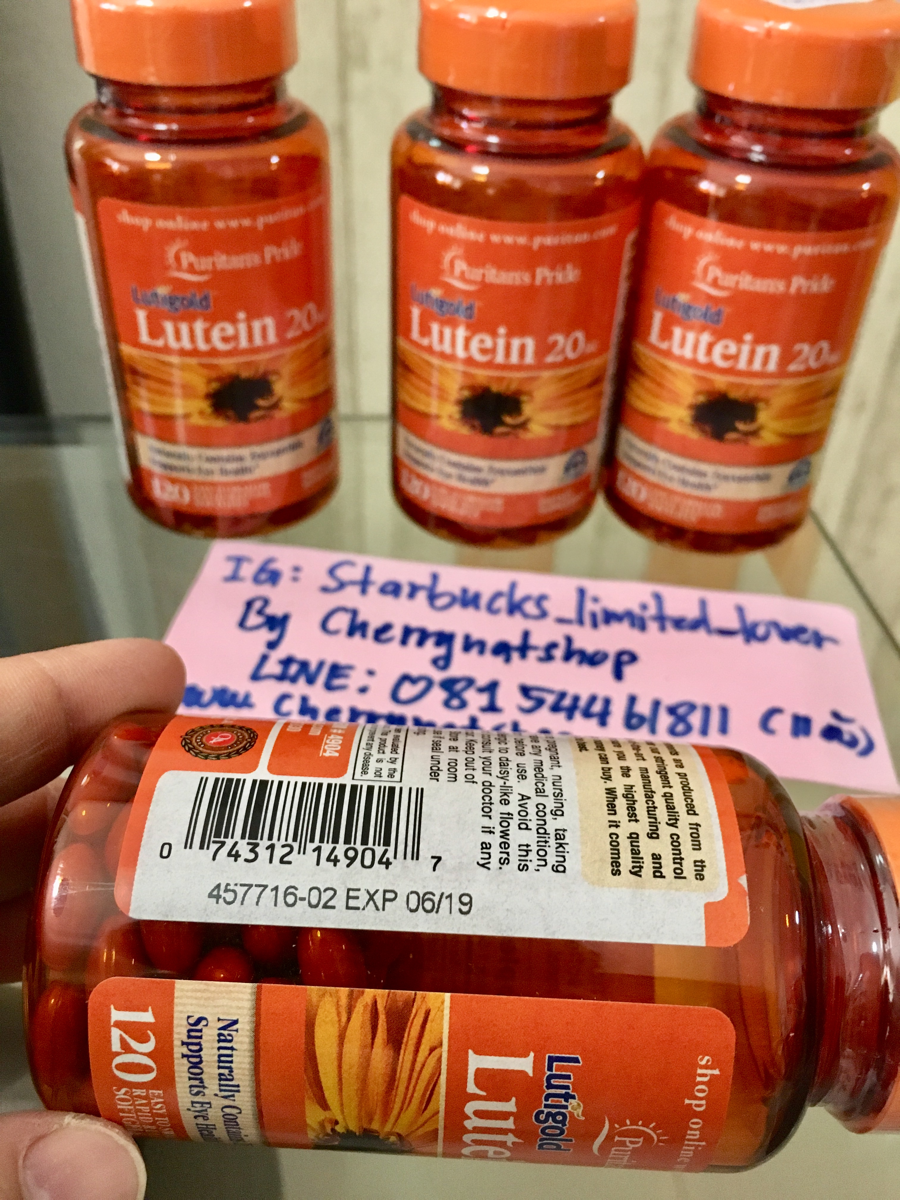 วิตามินบำรุงสายตาปกป้องจอประสาทลดการเสื่อมของจอรับภาพPuritan Pride Lutigold Lutein 20 mg Natural Carotenoid สารสกัดจากดอกดาวเรืองแท้100% จำนวน120เม็ด จากอเมริกาBy Cherrynatshop