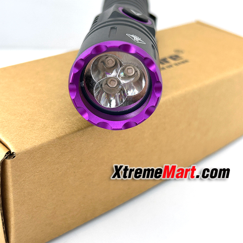 ชุดเซตไฟฉาย UV Alonefire SV103 15W 3หลอด 395nm เเสงสีม่วง ไฟฉายBlack Light พร้อมแบตเตอรี่ และสายชาร์จ USB Type C