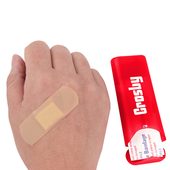 พลาสเตอร์ยา 5 ชิ้น ในกล่องพลาสติก 5 Plaster Band Aid Dispenser Box