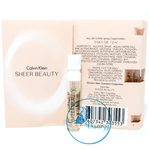 Calvin Klein Sheer Beauty EDT Spray 1.2mL เหมาะสำหรับหญิงสาววัยรุ่นที่ชอบความเป็นธรรมชาติ มีความมั่นใจเป็นของตนเอง