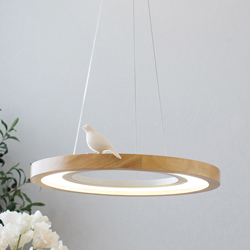 โคมไฟรางไม้ - กลม