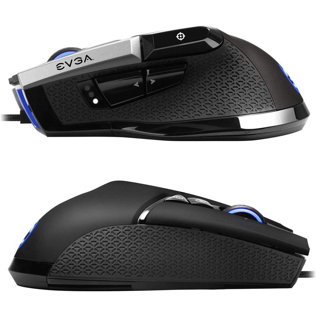 โปร EVGA X17 Gaming Mouse, Wired, Black, Customizable, 16,000 DPI เม้าส์เกมมิ่ง