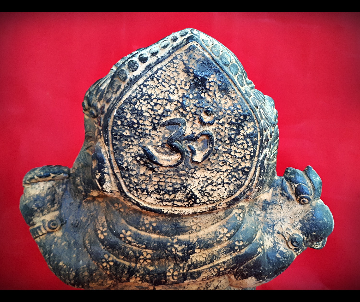 พระพิฆเนศ ปางประทานพร ทำเก่าโบราณ หน้าตัก 9นิ้ว เนื้อหิน