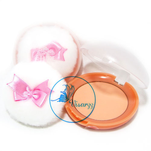 Etude Lovely Cookie Blusher # 5 Apricot Pudding (สีส้มอมชมพู) บลัชออนปัดแก้มพร้อมพัฟน่ารัก